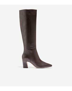 Cole Haan Blanche Snip Toe Tall Boots - Black