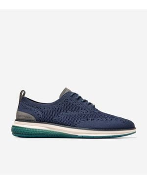 Cole Haan Øriginal Grand Energyweave Stitchlite Wingtip Oxford Shoes - Blue