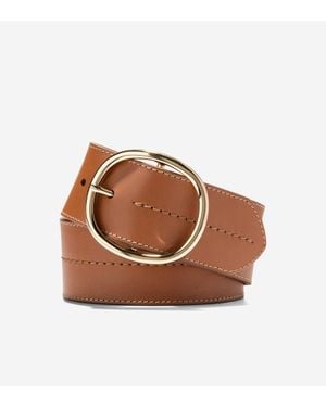 Cole Haan Laced Centerbar Belt - Brown