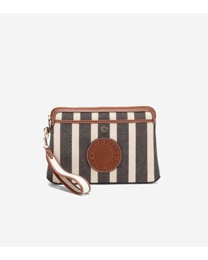 Cole Haan Amagansett Canvas Pouch - White
