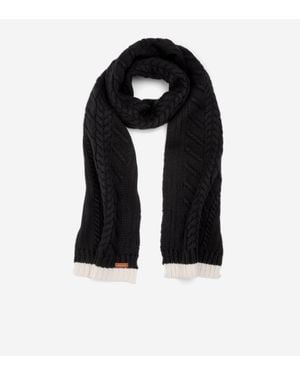 Cole Haan Women's Essential Rib Scarf - Black