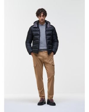 Colmar Piumino Lucido Con Cappuccio Staccabile, Colore, Taglia - Nero