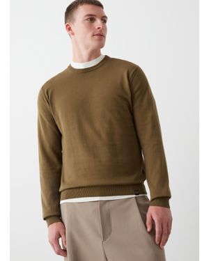 Colmar Pullover Girocollo Délavé, Colore Milite, Taglia - Verde