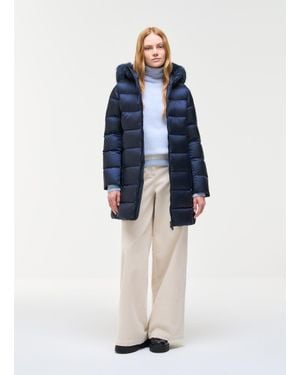 Colmar Piumino Lungo Con Pelliccia Sintetica, Colore, Taglia - Blu