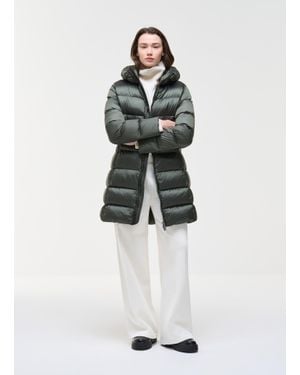 Colmar Doudoune Longue Avec Capuche, Couleur Dark Underwood, Taille - Blanc
