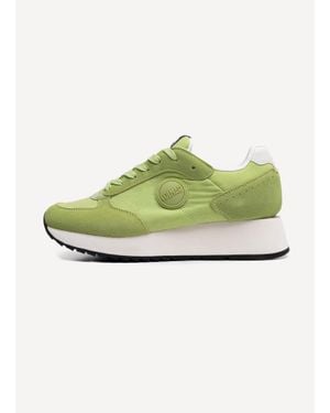 Colmar Sneakers Pour Femme Travis One À Semelle Haute, Couleur Verde Salvia- Taille - Vert