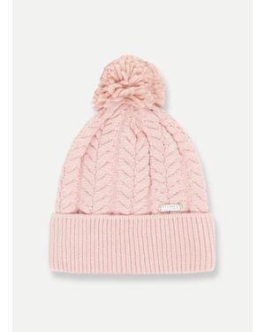 Colmar Cappello Misto Viscosa Con Pompon, Colore: Rosy Blossom, Taglia - Rosa