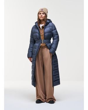 Colmar Piumino Lungo Opaco Con Cintura, Colore, Taglia - Blu