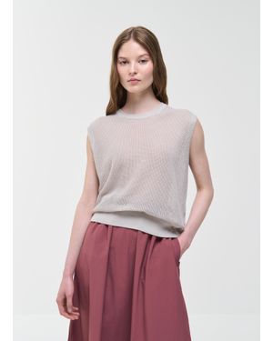 Colmar Gilet En Maille, Couleur Chanvre, Taille - Blanc