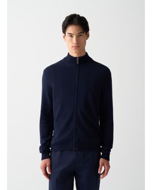 Colmar Pull Zippé Pleine Longueur, Couleur, Taille - Bleu