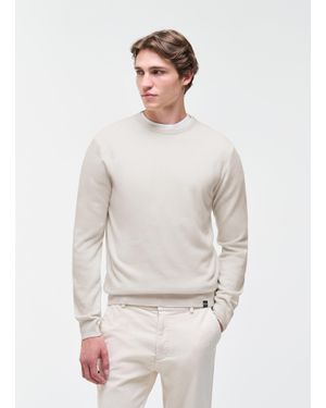 Colmar Pull En Maille Fine, Couleur Tofu, Taille - Blanc