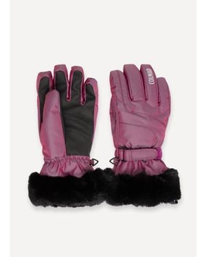 Colmar Guanti Da Sci Cangianti Con Pelliccia Sintetica Donna, Colore Gotic-Nero, Taglia - Rosa
