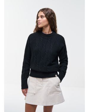 Colmar Pullover Girocollo A Trecce, Colore, Taglia - Blu
