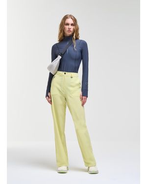 Colmar Pantalon Large En Tissu Bi-Extensible, Couleur Cardamom, Taille - Bleu