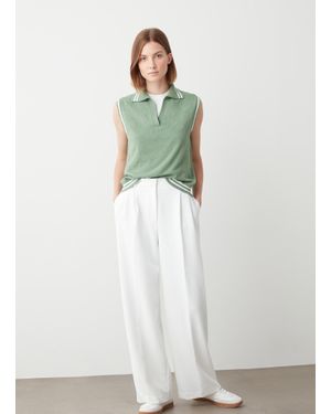 Colmar Polo Effet Éponge, Couleur Dust, Taille - Vert