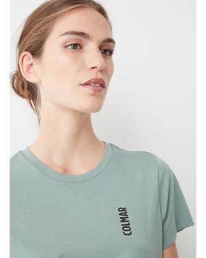 Colmar T-Shirt À Col Rond En Coton Mélangé, Couleur Laurel, Taille - Vert