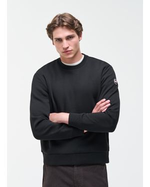 Colmar Sweat-Shirt À Col Rond En Coton, Couleur, Taille - Bleu