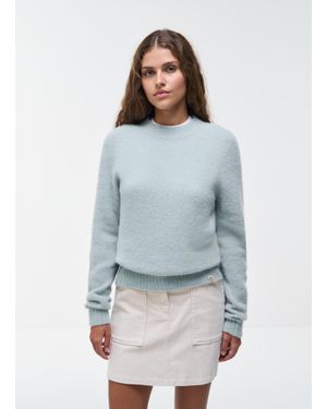 Colmar Pullover Girocollo Misto Alpaca, Colore Polvere, Taglia - Blu