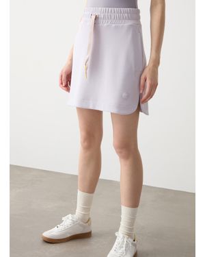 Colmar Jupe En Molleton, Couleur Lunar Rock, Taille - Blanc