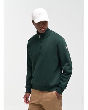 Colmar Felpa Mezza Zip, Colore Seaweed, Taglia - Verde