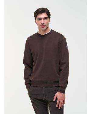 Colmar Sweat-Shirt À Col Rond En Coton, Couleur Coffee, Taille - Marron