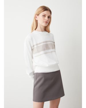Colmar Pullover Colorblock, Colore, Taglia - Bianco