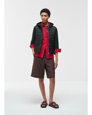 Colmar Cape En Duvet Léger Avec Capuche, Couleur, Taille - Rouge