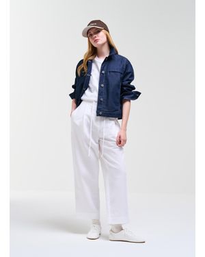 Colmar Pantalon En Lin À Pinces, Couleur, Taille - Blanc