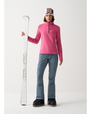 Colmar Pile Da Sci Stretch Mezza Zip, Colore: Hot, Taglia - Rosa