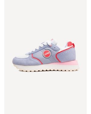 Colmar Sneakers Pour Femme Travis Block À Semelle Haute, Couleur Lilac, Taille - Rose
