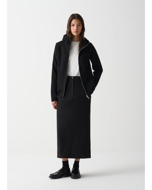 Colmar Pullover Con Cappuccio A Coste, Colore, Taglia - Nero