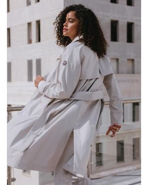 Colmar Trench Lungo Impermeabile, Colore Canapa, Taglia - Grigio