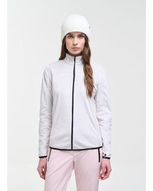 Colmar Polaire Pour Le Ski Effet Peluche Fermée Par Zip Pleine Longueur, Couleur Incense, Taille - Blanc