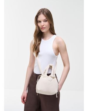 Colmar Borsa A Secchiello Puffy, Colore Pergamena, Taglia - Bianco