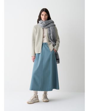 Colmar Pullover Con Zip A Coste, Colore Canapa, Taglia - Blu