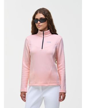 Colmar Polaire De Ski Stretch À Col Zippé, Couleur Tulle, Taille - Rose