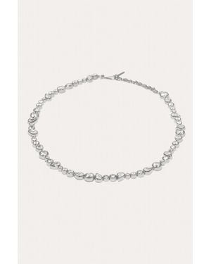 Completedworks A Few Good Anti‐heroes - Cubic Zirconia And Rhodium Plated Necklace - Natural