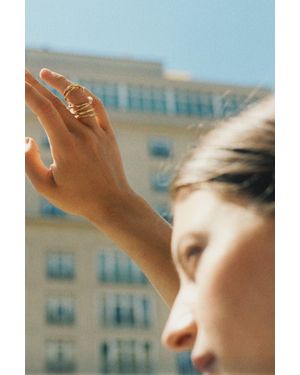 Completedworks Running Against The Tide - White Topaz And Gold Vermeil Ring - Multicolour