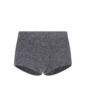 Entire studios Textured Wool-Blend Pants - Gray
