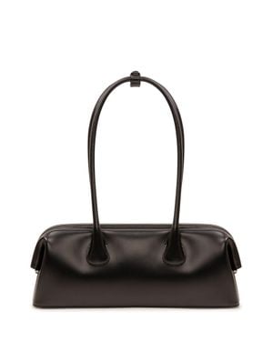 OSOI Wide Structured Shoulder Bag - Black