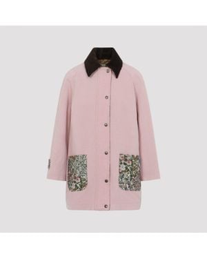 Valentino Caban Denim Jacket - Pink