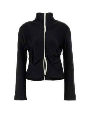 Nanushka Satin Domini Blouse - Black