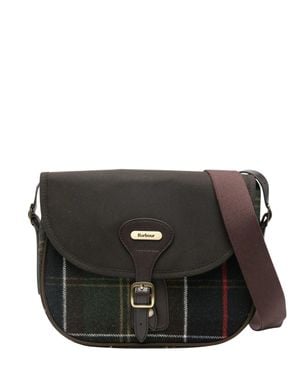 Barbour Inspired Knit Crossbody Bag For - Black