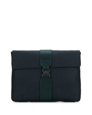 Piquadro Mini Leather Tech Pouch For - Black