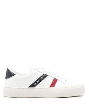 Moncler Monaco M Lace-Up Sneakers - White