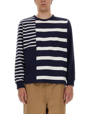 UMBRO X YMC "60s" Patchwork Sweatshirt - Blue