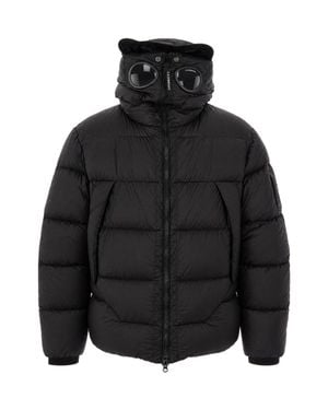 C.P. Company C. P. Company Goggle Hood Puffer Jacket - Black