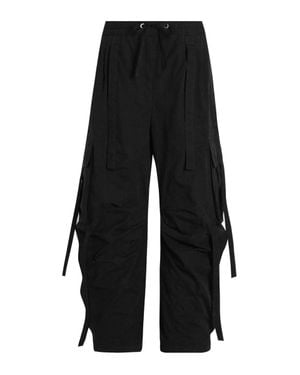 Dolce & Gabbana Waxed Faille Cargo Pants - Black
