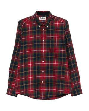 Barbour Stylish Long-Sleeve Button-Up Shirt For - Red