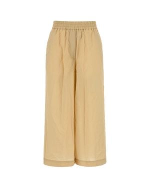 Loewe Paula's Ibiza Cotton Blend Paula S Ibiza Wide-Leg Pant - Natural